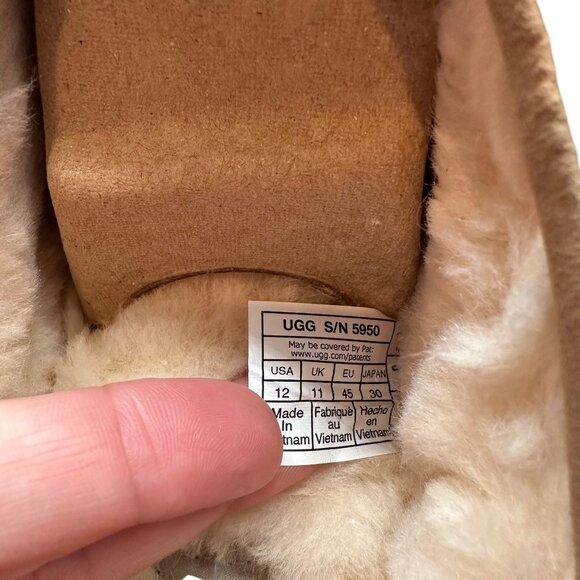 UGG Tasman II Shearling Slipper Slide Chestnut Slip-on Men’s 12 New In Box main image 6